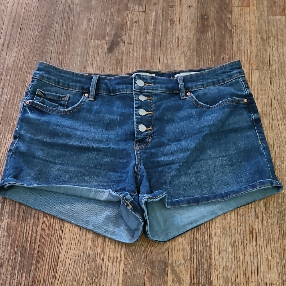 Women's Blue Denim Shorts